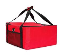 Borsa Termica, Borsa Termica Grande Pizza Contenitore termico da 16 pollici, resistente, in tessuto Oxford, for la consegna di pizze, for alimenti freschi, rosso, isolato, facile da usare, portatile(R