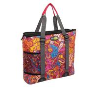 Gio'Style Borsa termica Boxy Medium 18 L – Manici robusti, isolamento alta densità, decori assortiti