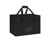 Borsa Termica con Zip Tasche Laterali in Rete Borsa Termica Nera