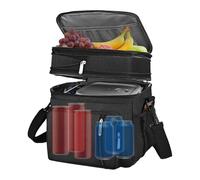 Borsa termica da picnic - Borsa termica isolata - e resistente alle perdite fodera impermeabile portatile regolabile scomparti per cinture durevolezza, mentre il cestino per le vacanze per adulti