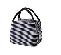 Borsa termica di medie dimensioni, portapranzo isolata, riutilizzabile, a prova di perdite, con cerniera e manici superiori, per ufficio, scuola, picnic, viaggi (B)