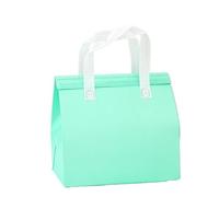 Borsa termica for il pranzo, borsa in tessuto non for alimenti, torte, bevande, confezione da 10 misure multiple multicolori(Grün,30x30x20cm)