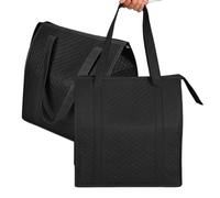 Borsa Termica Frigo Isolata,Set da 2 borse riutilizzabili con cerniera superiore - Shopper Spesa 30x18x33 cm,Per Cibo, Bevande, Snack, Picnic, Spesa, Spiaggia, Campeggio