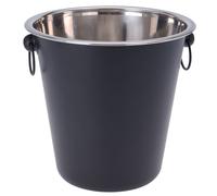 Borsa termica in metallo nero con maniglie
