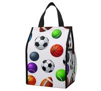 Borsa termica isolante per il pranzo per uomo e donna, ideale per rugby americano, football, baseball e softball. Borsa termica pieghevole a prova di perdite con tasche, perfetta per ufficio, viaggi e