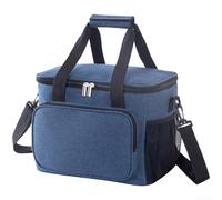 Borsa termica isolata di grande capacità per il trasporto di alimenti e bevande, adatta per picnic eventi all'aperto e percorsi di consegna (15L-blu navy)
