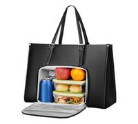 Borsa termica moderna per il pranzo da donna - Scomparto per laptop e portapranzo, contenitore per frutta/bevande/snack, ideale per gli spostamenti