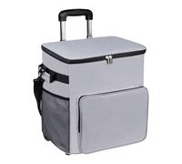 Borsa termica morbida per frigorifero con ruote | Borsa termica impermeabile 35L con carrello per spiaggia campeggio all'aperto da corsa pic-nic