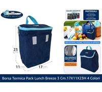 Borsa Termica Pack Lunch Breeze 3L 4 Colori 23x11x17h Tracolla
