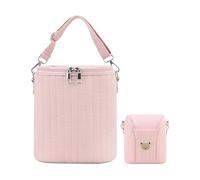 Borsa termica per bambini leggera e carina | Porta latte per latte materno, trasporto cibo, asilo, passeggino, esterno | Raffreddatore, rosa, riferimento alla descrizione, riferimento