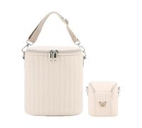 Borsa termica per biberon leggermente carina - borsa per l'asilo per il trasporto del latte materno | Organizzatore portatile per biberon da viaggio all'aperto | Accumulatore termico con maniglia