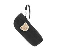 Borsa termica per biberon per asilo nido, borsa termica per biberon, con motivo orso, per allattamento, mamma, viaggi, conservazione, trasporto, latte materno, cibo all'aperto, Nero , Refer to