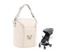 Borsa termica per biberon per bambini, 18 x 10 cm, borsa termica per biberon, borsa termica da viaggio per il trasporto di alimenti per latte materno, cachi, Refer to description, Unisex