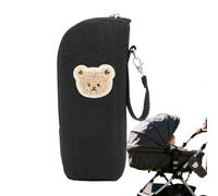 Borsa termica per biberon | Portabiberon con design orsetto | Gancio portaoggetti, borsa per passeggino con design a forma di orso dei cartoni animati, borsas portatile per la conservazione del latte