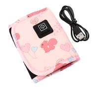 Borsa Termica per Biberon, Scaldalatte USB Portatile per Auto | Velluto Composito, Struttura Sandwich Isolante, Nucleo Riscaldante, Cavo USB Incluso, per Formula Colore Casuale