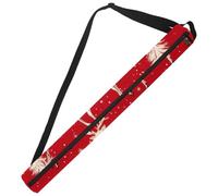 Borsa termica per birra da golf, borsa termica Oxford da golf, accessorio da golf, 7 lattine isolate con sfondo rosso, con tracolla regolabile e doppia cerniera per mantenere il freddo, Multicolore,