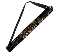 Borsa termica per birra da golf, borsa termica Oxford da golf, accessorio da golf, 7 lattine isolate, motivo leopardato, con tracolla regolabile e doppia cerniera per mantenere il freddo, Multicolore,