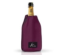 Borsa Termica per Bottiglie di Vino o Champagne, Refrigeratore Vino, Raffredda Bottiglie di Vino da Tavolo, Ghiaccio per Bottiglie, Tessuto idrorepellente ed elastico (Bordeaux)