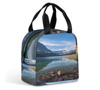 Borsa termica per il Parco Nazionale dei Ghiacciai, porta pranzo resistente, borsa termica morbida e a prova di perdite con cerniera, grande capacità, riutilizzabile, porta pranzo per adulti per lavor