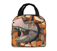 Borsa termica per il pranzo 3ddinosaur Break The Wall Lunch Box Riutilizzabile Cute Tote Lunch Box per adulti e bambini, borse termiche a tenuta stagna per il pranzo, ufficio, viaggi, scuola, picnic