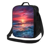 Borsa termica per il pranzo al crepuscolo, per donne e uomini, adulti, riutilizzabile, a prova di perdite, borsa per il pranzo di grande capacità, contenitore per alimenti portatile per il pranzo per