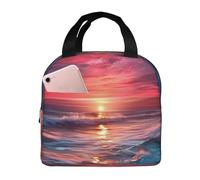 Borsa termica per il pranzo al crepuscolo, per donne e uomini, adulti, riutilizzabile, a prova di perdite, borsa per il pranzo di grande capacità, contenitore per alimenti portatile per il pranzo per