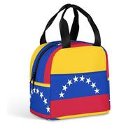 Borsa termica per il pranzo, borsa per il pranzo con stampa bandiera del Venezuela, borsa per il pranzo per adulti, borsa per il pranzo portatile riutilizzabile