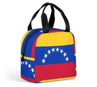 Borsa termica per il pranzo, borsa per il pranzo con stampa bandiera del Venezuela, borsa per il pranzo per adulti, borsa per il pranzo portatile riutilizzabile