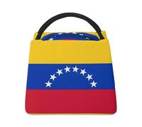 Borsa termica per il pranzo, borsa per il pranzo con stampa bandiera del Venezuela, borsa per il pranzo per adulti, borsa per il pranzo portatile riutilizzabile