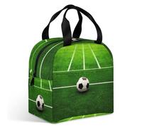 Borsa termica per il pranzo, borsa per il pranzo con stampa di campo di erba verde, borsa per il pranzo per adulti, borsa per il pranzo portatile riutilizzabile