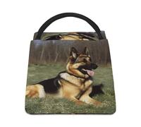 Borsa termica per il pranzo, borsa per il pranzo con stampa di cane pastore tedesco, borsa per il pranzo per adulti, borsa per il pranzo portatile riutilizzabile