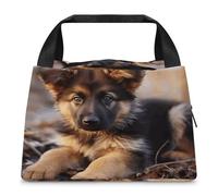 Borsa termica per il pranzo, borsa per il pranzo con stampa di cucciolo di pastore tedesco, borsa per il pranzo per adulti, borsa per il pranzo portatile riutilizzabile