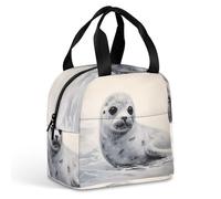 Borsa termica per il pranzo, borsa per il pranzo con stampa di pittura con sigillo di arpa, borsa per il pranzo per adulti, borsa per il pranzo portatile riutilizzabile