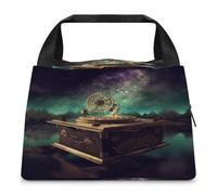 Borsa termica per il pranzo, borsa per il pranzo con stampa di scatola musicale da sogno, borsa per il pranzo per adulti, borsa per il pranzo portatile riutilizzabile