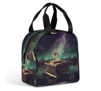 Borsa termica per il pranzo, borsa per il pranzo con stampa di scatola musicale da sogno, borsa per il pranzo per adulti, borsa per il pranzo portatile riutilizzabile