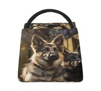 Borsa termica per il pranzo, borsa per il pranzo con stampa pastore tedesco, borse per il pranzo, borsa per il pranzo per adulti, borsa per il pranzo portatile riutilizzabile