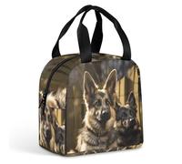 Borsa termica per il pranzo, borsa per il pranzo con stampa pastore tedesco, borse per il pranzo, borsa per il pranzo per adulti, borsa per il pranzo portatile riutilizzabile