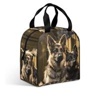 Borsa termica per il pranzo, borsa per il pranzo con stampa pastore tedesco, borse per il pranzo, borsa per il pranzo per adulti, borsa per il pranzo portatile riutilizzabile