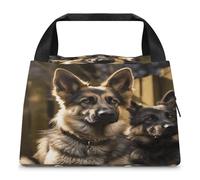 Borsa termica per il pranzo, borsa per il pranzo con stampa pastore tedesco, borse per il pranzo, borsa per il pranzo per adulti, borsa per il pranzo portatile riutilizzabile