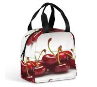 Borsa termica per il pranzo, borsa per pasto con stampa di ciliegie cilene, borsa per il pranzo, borsa termica a tenuta stagna, borse per il pranzo portatili riutilizzabili