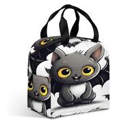 Borsa termica per il pranzo, borsa per pasto con stampa pipistrello, borsa per il pranzo, borsa termica a tenuta stagna, borse per il pranzo portatili riutilizzabili