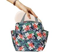 Borsa Termica Per Il Pranzo - Bõrsa Termica A Prova Di Perdite Con Portabottiglie E Tasche Laterali, 200 G | Bõrsa Di Stoffa Riutilizzabile Grande E Spaziosa Da 25x14x25 Cm Per Uso Da Picnic In Uffici