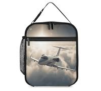 Borsa termica per il pranzo, borsa termica per donne e uomini, borsa termica riutilizzabile che vola in alto sopra le nuvole, borsa per il pranzo per il lavoro e picnic