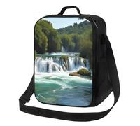 Borsa termica per il pranzo Cascate sul fiume Krka Lunch Box per donne e uomini Borsa termica riutilizzabile a tenuta stagna per picnic in ufficio