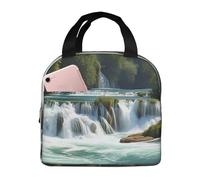 Borsa termica per il pranzo Cascate sul fiume Krka Lunch Box per donne e uomini Borsa termica riutilizzabile a tenuta stagna per picnic in ufficio