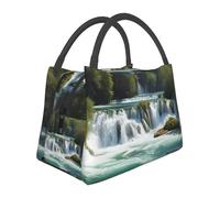 Borsa termica per il pranzo Cascate sul fiume Krka Lunch Box per donne e uomini Borsa termica riutilizzabile a tenuta stagna per picnic in ufficio