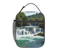 Borsa termica per il pranzo Cascate sul fiume Krka Lunch Box per donne e uomini Borsa termica riutilizzabile a tenuta stagna per picnic in ufficio