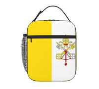 Borsa termica per il pranzo con bandiera del Vaticano, versatile e di grande capacità, elegante e durevole, adatta per viaggi di lavoro e scuola