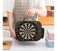 Borsa termica per il pranzo con bersaglio per freccette, per donne, grande capacità, a prova di perdite, con manici staccabili, borsa termica con mantenimento del freddo/caldo per 5 ore, per ufficio