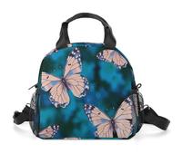 Borsa termica per il pranzo con farfalle carine per le donne, riutilizzabile, a prova di perdite, borsa termica di grande capacità, contenitore per il pranzo per lavoro, ufficio, picnic, viaggi